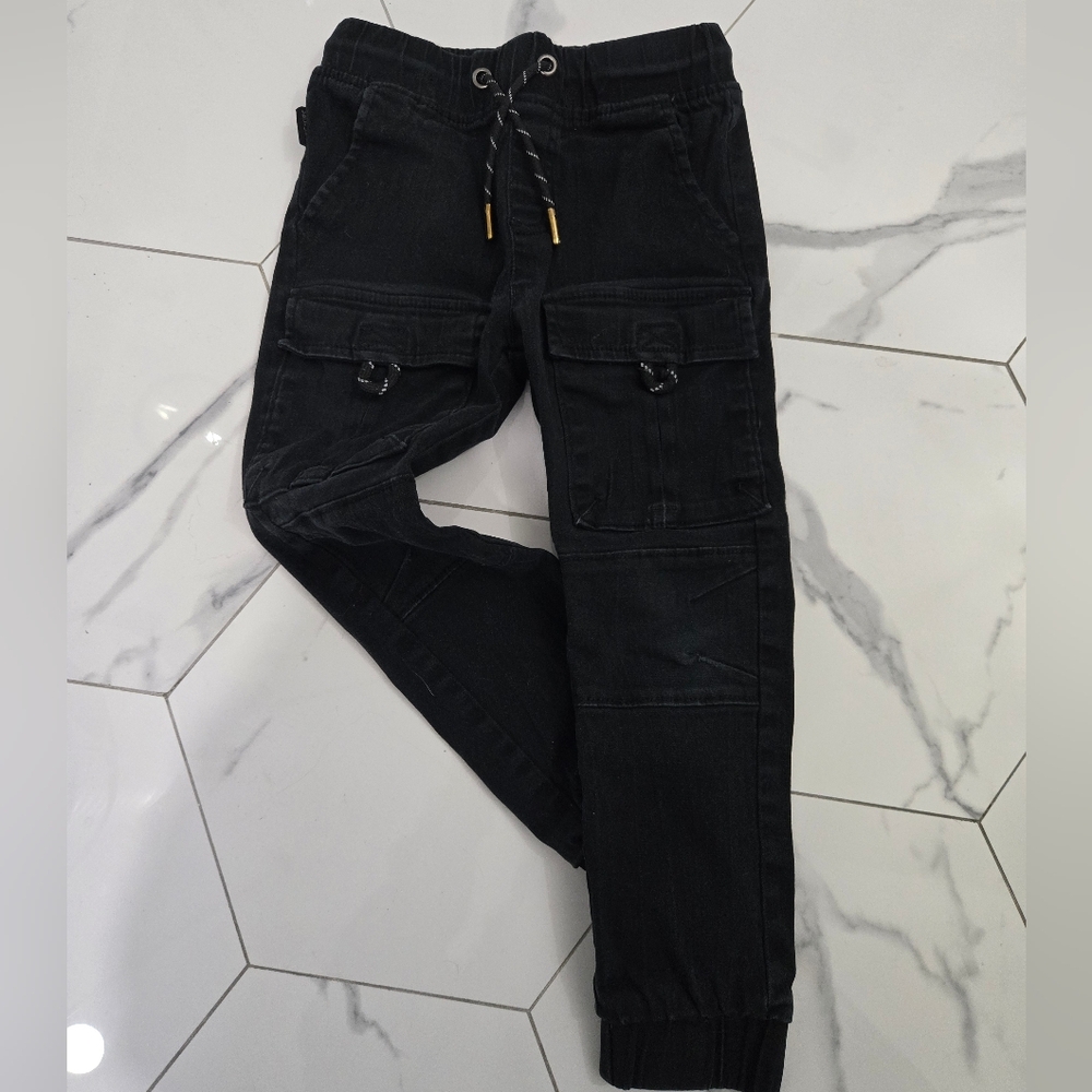 Ring of Fire Black Cotton Blend Pants